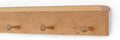 Cherry Peg Rack with Shelf -Handcrafted in The USA (Natural, 18" with 3 pegs) by PEG+AND+RAIL