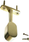 Oval Closet Rod End Hanger | Satin Brass | 10 Pack by Desunia