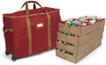 Covermates Rolling Adjustable Ornament Storage Bag, 25.5"W x 13"D x 18.5"H by Covermates