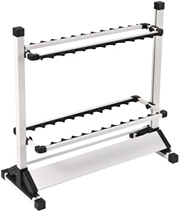 JOYWAVE Fishing Rod Holders,Aluminium Fishing Pole Holders,Portable Fishing Rod Rack,Holds Up to 24 Rods,Fishing Pole Vertical Ground Display Rack by Joywave