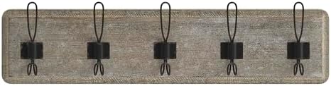 EMMA + OLIVER Rustic Wall Hanging Storage Rack - Image 7