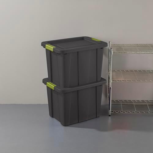 Sterilite Latching Tuff1 Tote Containers w/Lids, 18 Gallon, 12-Pack - Image 4