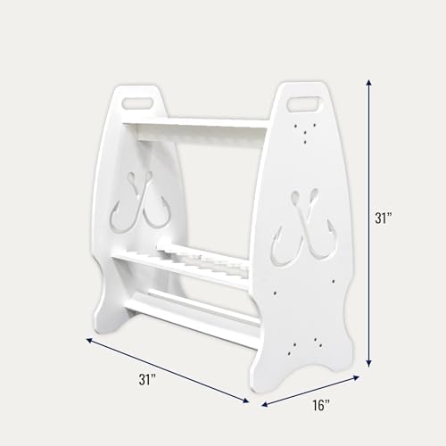 StoreYourBoard Marlin Freestanding Fishing Rod Rack, Holds 24 Rods - Image 3