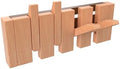 Wall Mounted Piano Key Hanger | Flip Style Hook | Entrance Wall Art Hook, Made of Oak Wood (3 Times Painted, 4 Times Polished) (Beech, 4Hooks) by FleiSleep