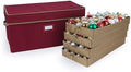 Covermates Adjustable Ornament Storage Box, 25.5" W x 13" D x 12.5" H, Red by Covermates