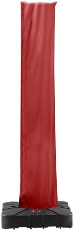 Cantilever Patio Umbrella Cover with Zipper and Pole, Red - Image 7