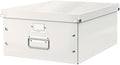 Leitz A5 Storage Box, Click and Store Range 60430001 - Small, White Storage Box A3 by Leitz