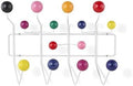 Classic Mid Century Hang it All Coat Rack, Modern Wall Mounted Hooks with Painted Solid Wooden Balls(Multi Colors Available) (Multicolor) by Unknown