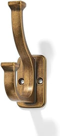 10 Pack 4-1/2inch Antique Brass Coat Hooks by CABDM