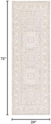 Rugs.com - Outdoor Aztec Rug – 6 Ft Runner Light Gray Indoor/Outdoor Rug – Weather-Resistant Flatweave Runner for Patios, Decks, Porches, and High-Traffic Entryways - Image 2