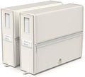LINENMATE The Original Linen Storage Container, 2-Pack (Queen/King Size, Ivory) by LinenMate