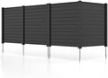 GIANTEX No-Dig Air Conditioner Fence, 4 Panels, 48''W x 48''H, Black by Giantex