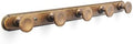 Coat Hook Wall Mounted, Antique Brass Zinc Alloy with 5 Hooks by Deuschwer