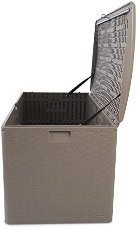Plastic Development Group Outdoor Storage Deck Box, Standard Close, 99 Gallon, Driftwood - Image 3