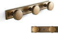Goo-Ki 1 Pack Antique Brass Coat Rack Wall Mount Heavy Duty, Vintage Brass Towel Rack Zinc Alloy Coat Hooks Wall Mounted for Bag Hat Clothes Scarf by Home