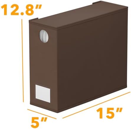 SpaceAid 8 Pack Bed Sheet Organizers and Storage, Foldable Linen Closet Organizer, Set Folder Keeper With Window XL (Queen & King Size) Bedding Container (Brown) - Image 7