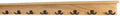PegandRail Solid Cherry Shelf Coat Rack with Aged Bronze Double Style Hooks - Made in The USA (Natural, 42" with 8 Hooks) by PEG+AND+RAIL