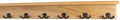 PegandRail Solid Cherry Shelf Coat Rack with Aged Bronze Double Style Hooks - Made in The USA (Natural, 31" with 6 Hooks) by PEG+AND+RAIL