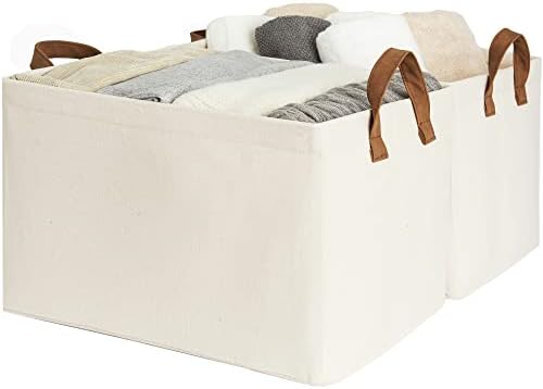 StorageWorks Closet Storage Bins with Clear Window 3 pack, Metal Storage Baskets For Shelves With Frame, Rectangle Storage Bins - Image 6