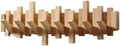 Wooden Coat Hooks Wood Wall Mounted Piano Coat Rack Flip Down Hook Rack Coat Rack Wall MountMulti Functional Space Saving Wall Organizer(Beech,53cm/21) by Unknown