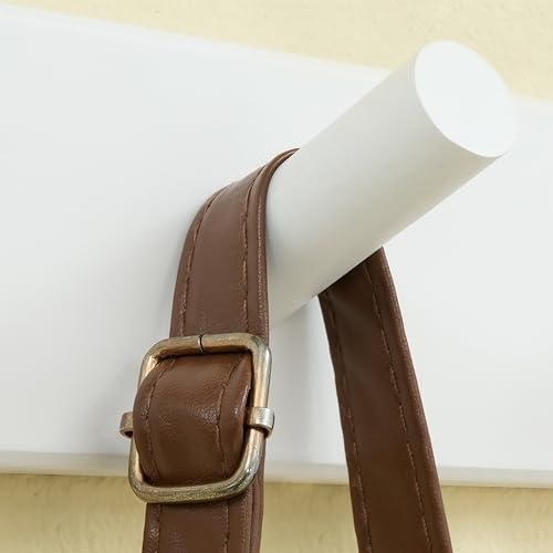 SKOLOO Wall Mounted Coat Rack 38", 10 Hooks, Bamboo, Shaker Style, White - Image 6