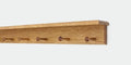 Oak Shaker Peg Rack with Shelf (Golden Oak, 29" with 5 pegs) by PEG+AND+RAIL