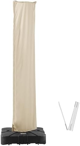 Cantilever Patio Umbrella Cover with Zipper and Rod by Ombrellon