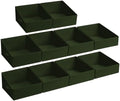DIMJ Closet Storage Bins 10 Pack - Fabric Storage Baskets for Shelves, Collapsible Clothes Organizer with Handles, Trapezoid Shelf Organization Storage Cubes for Purse, Toys, Books, Towel, Clothes by DiMJ