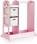 Guidecraft See and Store Dress-up Center – Pink: Pretend Play Costume Storage Wardrobe for Kids with Mirror & Shelves, Armoire with Bottom Tray, Toddlers Room Furniture by Unknown