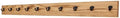 PegandRail Oak Wall Mounted Coat Rack with Aged Bronze Singular Style Hooks 4.5" Ultra Wide (Golden Oak, 52" x 4.5" with 10 Hooks) by PEG+AND+RAIL