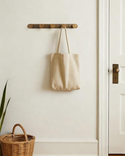 Goo-Ki 1 Pack Antique Brass Coat Rack Wall Mount Heavy Duty, Vintage Brass Towel Rack Zinc Alloy Coat Hooks Wall Mounted for Bag Hat Clothes Scarf - Image 6
