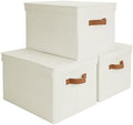 StorageWorks Fabric Storage Bins with Lids, Closet Storage Bins by StorageWorks
