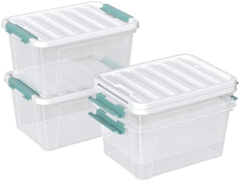 Readsky 4 Packs Clear Storage Latch Boxes, 20 Quart Plastics Storage Bins with Lids, Stackable - Image 7