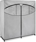 Whitmor Extra-Wide Portable Clothes Closet - 60 Inches Wide - Store Seasonal Clothing - Grey by Whitmor