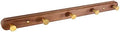 Wall Mounted Coat Rack, Metal Wood, with 5 Hooks by SARIHOSY