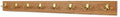 Cherry Coat Rack with Solid Brass Double Style Hooks (Cherry, 41" x 3.5" with 8 hooks) by PEG+AND+RAIL