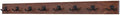 Solid Cherry Wall Mounted Coat Rack - Oil Rubbed Bronze Double Style Coat Hooks - Made in the USA (Mahogany, 52" x 3.5" with 10 Hooks) by PEG+AND+RAIL
