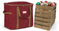 Covermates Adjustable Ornament Storage Bag, 19.25" W x 13" D x 18.5" H, Red by Covermates