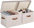 StorageWorks Fabric Storage Bins with Lids, Closet Storage Bins by StorageWorks