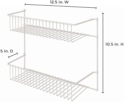 ClosetMaid 8002 2-Tier Wall Rack, 12-Inch Wide, White (Pack of 6) - Image 3