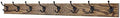 Oak Coat Rack with Oil Rubbed Bronze Hat & Coat Style Hooks (Walnut, 41" x 3.5" with 8 Hooks) by PEG+AND+RAIL