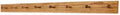 Solid Oak Shaker Peg Rack Made in The USA - Golden Oak Stain Stain 47 x 3.5 Inches with 8 Pegs by PEG+AND+RAIL