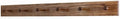 Solid Oak Shaker Peg Rack Made in The USA - Chestnut Stain 35 x 3.5 Inches with 6 Pegs by PEG+AND+RAIL
