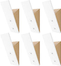Homeforia Beech Wood Coat Hooks, High End Beech Wood & White Metal Wall Mounted Clothing Hooks, Mid-Century Modern Coat Hooks, Heavy Duty Wooden Hooks for Hanging Coats, Hats, Towels & More, Set of 6 by Homeforia