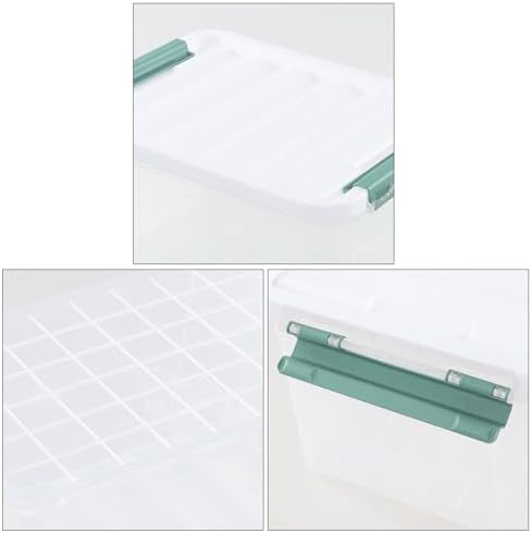 Readsky 36 Quart Plastic Clear Storage Bins with Lids, Large Latch Boxes, 4-Pack - Image 3