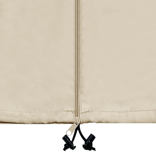 Grand Patio Deluxe Patio Umbrella Cover for 10×13 FT Offset Umbrella with Curved Cantilever and Straight Pole, Waterproof Cantilever Umbrella Cover with Zipper, Weather-resistant, Beige - Image 7