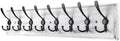 Coat Rack Wall Mount, Wooden Heavy Duty Coat Rack for Wall,8 Triple Coat Hanger Hooks for Hanging Coats,Jacket,Hat,Clothes (Grey White, 8 Hooks) by PHINGEER
