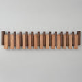Beech Piano Key Coat Rack with 12 Flip Hooks by TexasBestGift