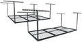 FLEXIMOUNTS 4x6 Overhead Garage Ceiling Storage Rack, 2 Pack, Black by FLEXIMOUNTS