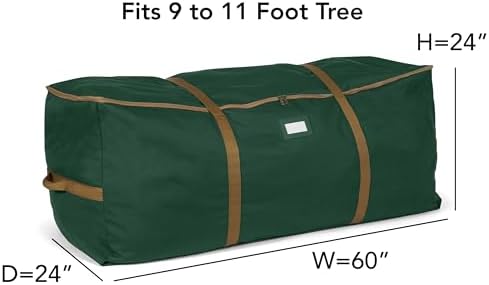 Covermates Christmas Tree Cinch Bag, 60" W x 24" D x 24" H, Green - Image 3